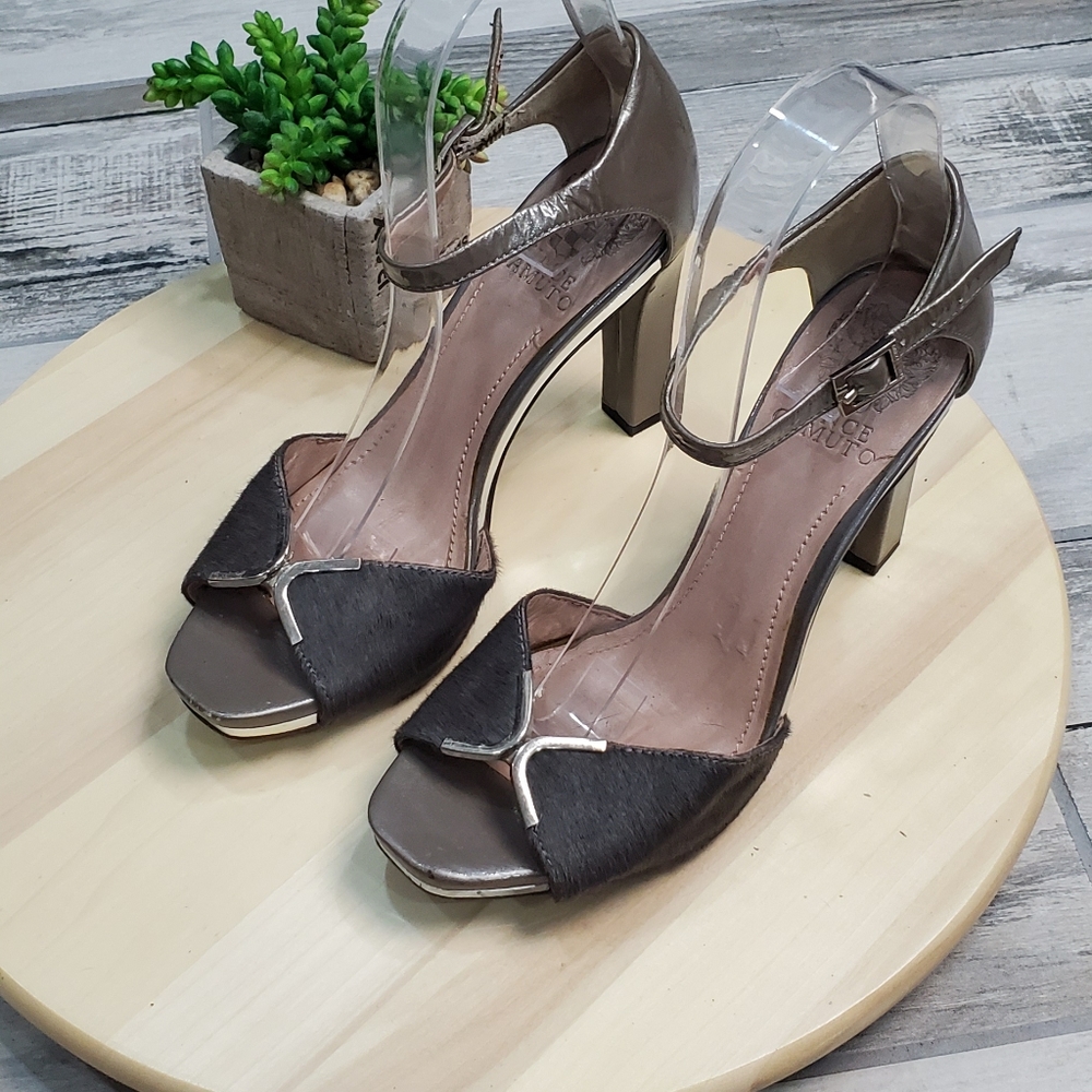 Vince Camuto Vc-Thane Block Heel Sandals Size 6.5